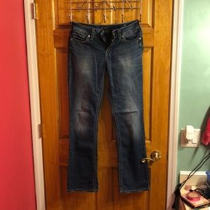 Silver Boot Cut Jeans